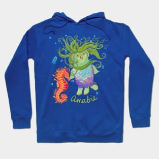 Amabie Yokai to Protect You Hoodie